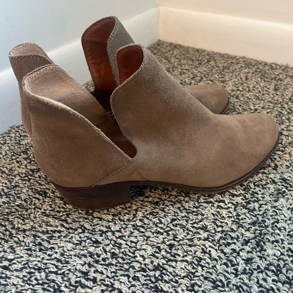 Lucky Brand Brown Suede Fall Booties Women’s Size 8.5 - Picture 4 of 6